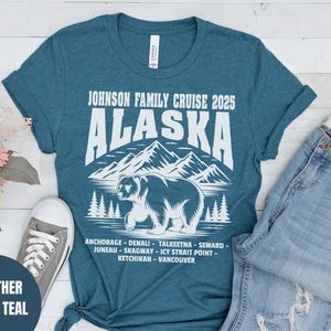 Shirt cruise Alaska, shirts familiecruise, bijpassende groepscruiseshirt, aangepaste cruise-T-shirts, familievakantie Alaska, cruise-T-shirt Alaska