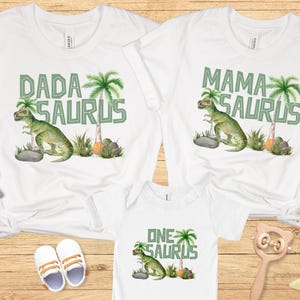 Dinosaur 1st Birthday shirt, One Saurus shirt, Dinosaur First Birthday Family Matching shirts, Dino 1st Birthday Party shirt, Mamasaurus