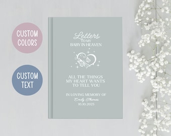Aangepaste lieve baby rouwdagboek, herdenkingscadeau babyverlies, sympathiecadeau, doodgeboren cadeau, miskraamcadeau voor moeders, cadeau verlies zwangerschap
