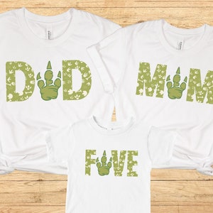 Dinosaur Birthday shirt, Dinosaur Five shirt, Dinosaur Fifth Birthday Family Matching shirts, 5th Birthday Party, 5th birthday shirt