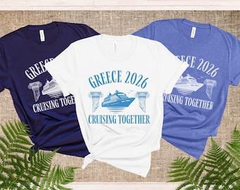 Greece Cruise Shirt, Family Cruise Shirts, Matching Group Cruise Shirt, Custom Cruise T-Shirts, Greece Family Vacation, Greek cruise tee