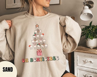 Bestickter Pullover, Pullover für Zahnärzte, Zahnarzthelferin, Zahnarzthelferin, Zahnarzthelferin, Zahnarzthelferin, Zahnarzthelferin