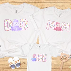 Dinosaur Birthday shirt, Dinosaur One shirt, Dinosaur First Birthday Family Matching shirts, 1st Birthday Party, 1st birthday shirt