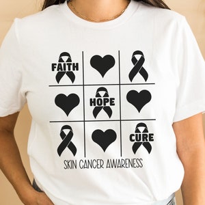 Skin Cancer Shirt, Skin Cancer support shirt, Skin Cancer Awareness shirt, Skin Cancer Warrior t-shirt, Supporter crew tee