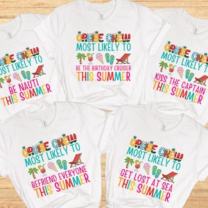 Most Likely to Cruise Shirts, Family Cruise Shirts, Funny Cruise Shirts, Matching Cruise Shirt, Group Cruise Shirts, Custom Cruise T-Shirts