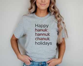 Funny Hanukkah shirt, Chanukah t-shirt, Jewish gift for women mom husband, JSH