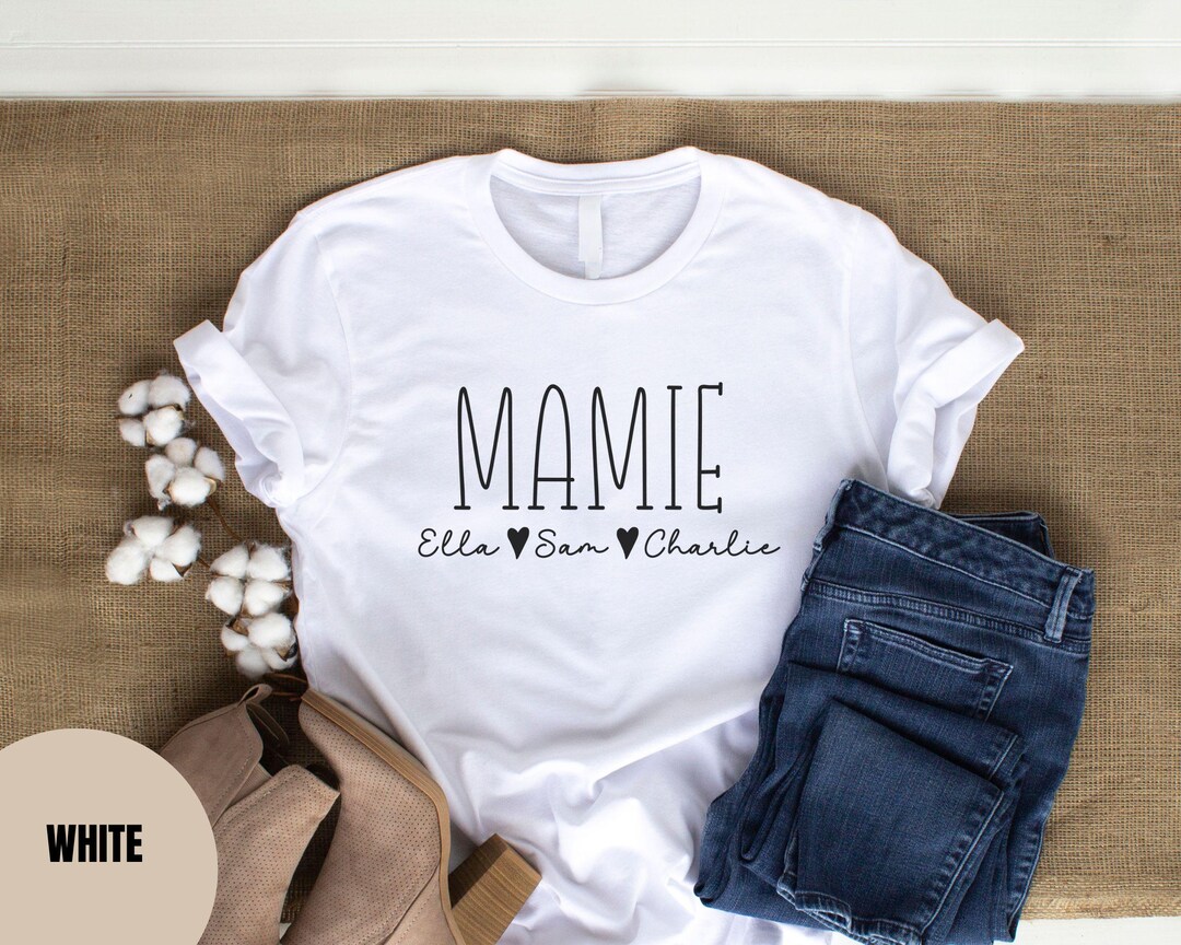 Personalised Mamie Shirt, Custom Mamie Gifts, Pregnancy