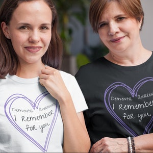 Dementia t-shirt, dementia awareness, Alzheimers shirt, Memory matters, Alzheimers gift