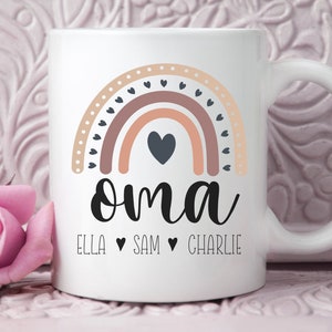 Personalised Oma Mug, Custom Oma Gifts, pregnancy announcement, new Oma gift, grandma gift, mothers day gift, Oma coffee cup, birthday gift