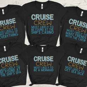 Most Likely to Cruise Shirts, Family Cruise Shirts, Funny Cruise Shirts, Matching Cruise Shirt, Group Cruise Shirts, Custom Cruise T-Shirts