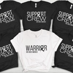 Skin Cancer Shirt, Skin Cancer support shirt, Skin Cancer Awareness shirt, Skin Cancer Warrior t-shirt, Supporter crew tee