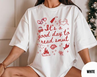 Camiseta con estampado picante, camiseta Comfort Colors Smut Reader, regalos de literatura picante para clubes de lectura, regalo para amantes del erotismo, regalo de romance oscuro, regalo para amantes de los libros