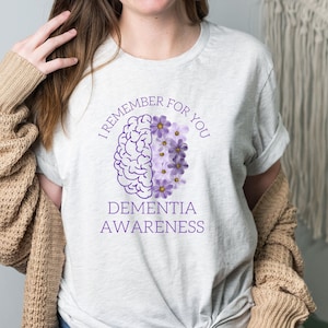 Dementia awareness shirt, dementia shirt, Alzheimers shirt, memory matters, Alzheimers gift, purple ribbon
