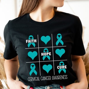 Cervical Cancer Shirt, Cervical Cancer support shirt, Cervical Cancer Awareness shirt, Cervical Cancer Warrior t-shirt, Supporter crew tee