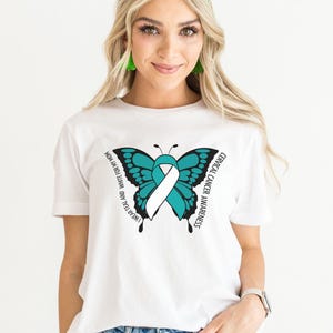 Cervical Cancer Shirt, Cervical Cancer support shirt, Cervical Cancer Awareness shirt, Cervical Cancer Warrior t-shirt, Supporter crew tee
