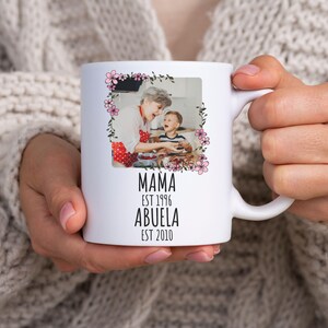 Personalised Abuela Mug, Custom Abuela Gifts, pregnancy announcement, new Abuela gift, grandma gift, mothers day gift, Abuela coffee cup