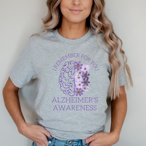 Alzheimers awareness shirt, dementia shirt, Alzheimers shirt, memory matters, Alzheimers gift, purple ribbon
