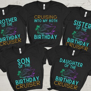 80er Geburtstag Cruise Shirt, Familien Cruise Crew Shirts, 80er Geburtstag T-Shirt, Passendes Cruise Shirt, Gruppen Cruise Shirts, Custom Cruise T-Shirt