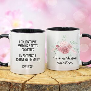 Caneca para madrinha, presente para futura madrinha de afilhado, caneca de café para madrinha, presente de aniversário para madrinha de afilhado ou afilhada