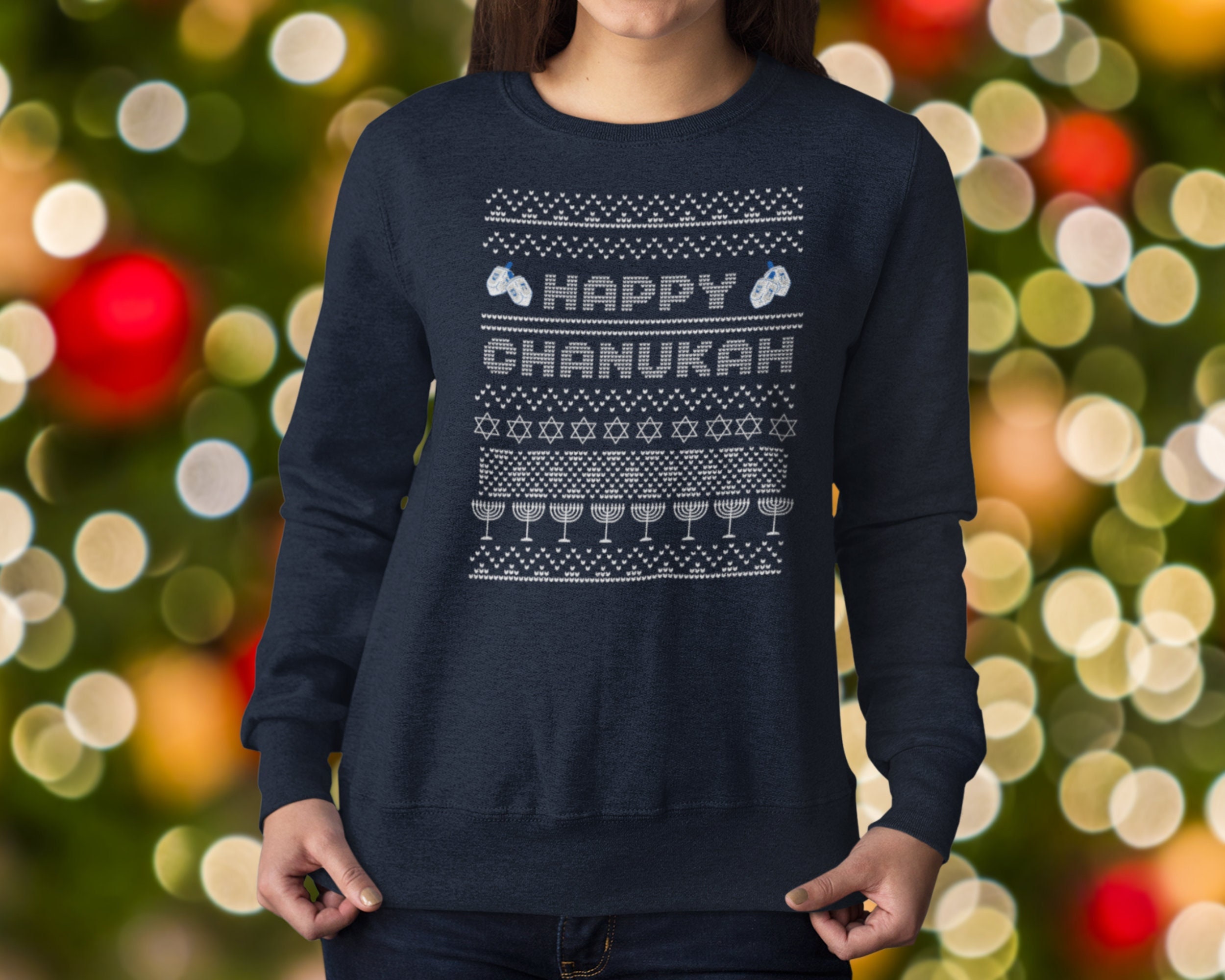 Ugly Chanukah Sweater Jewish Gift for 