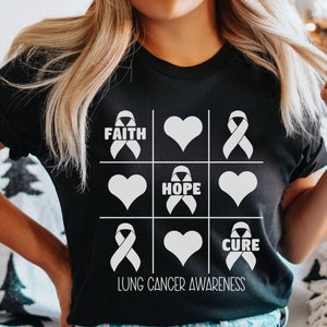 Lung Cancer Shirt, Lung Cancer Support Shirt, Lung Cancer Awareness Shirt, Lung Cancer warrior T-Shirt, Fan Crew T-Shirt