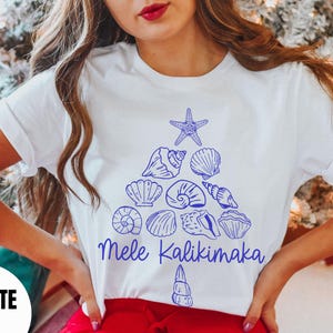 Mele Kalikimaka Hawaiian Christmas shirt, Holiday shirts, Aloha Christmas, Christmas Vacation shirt, Tropical Christmas tshirt