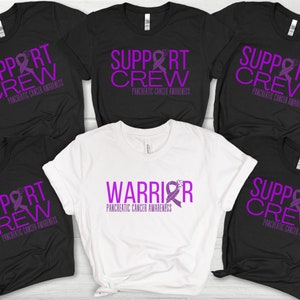 Pancreatic Cancer Shirt, Pancreatic Cancer support shirt, Pancreatic Cancer Awareness t-shirt, Pancreatic Cancer Warrior, Supporter crew tee