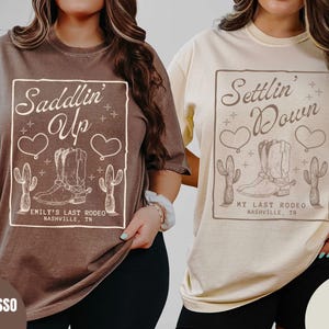 Last Rodeo Bachelorette Shirts, Custom Nashville Bachelorette Party, Cowgirl Bridal Party Shirts, Country Bachelorette, Western bachelorette