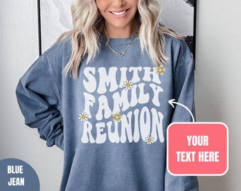 Custom Retro Comfort Colors Sweatshirt, Custom Oversized sweater, Personalized Text, Custom Design, Custom Matching Family, Your Design Here