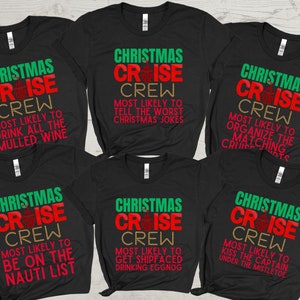 Most Likely to Christmas Cruise Shirts, Family Cruise Shirts, Christmas Cruise 2025, Matching Group Cruise Shirts, Custom Cruise T-Shirts