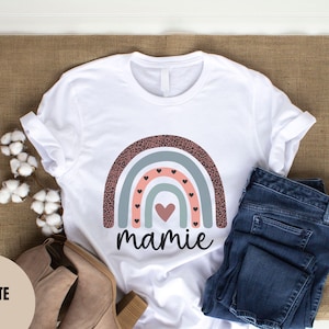 Mamie rainbow Shirt, Gift For Mamie, New Mamie Gift, Mamie Reveal Gift, Pregnancy Announcement, Mother's Day Gift, future Mamie