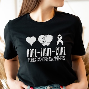 Lung Cancer Shirt, Lung Cancer Support Shirt, Lung Cancer Awareness Shirt, Lung Cancer warrior T-Shirt, Fan Crew T-Shirt