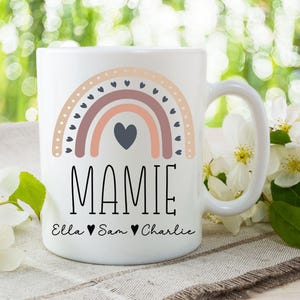Personalised Mamie Mug, Custom Mamie Gifts, pregnancy announcement, new Mamie gift, grandma gift, mothers day gift, Mamie coffee cup