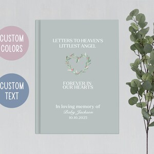 Diario de duelo personalizado para bebés, regalo conmemorativo por la pérdida de un bebé, regalo de condolencias, regalo de mortinato, regalo de aborto espontáneo para mamás, regalo de pérdida de embarazo