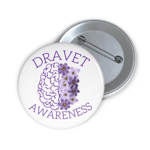 Dravet Syndrome pin, Epilepsy Awareness badge, Epilepsy Warrior pin, Purple Awareness pin, Epilepsy badge, Epilepsy Gift