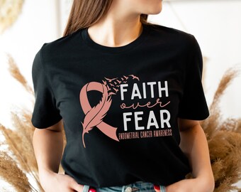 Endometrial Cancer Shirt, Endometrial Cancer support shirt, Endometrial Cancer Awareness shirt, Cancer Warrior t-shirt, Supporter crew tee