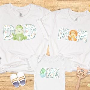 Dinosaur Birthday shirt, Dinosaur One shirt, Dinosaur First Birthday Family Matching shirts, 1st Birthday Party, 1st birthday shirt