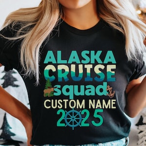 Shirt cruise Alaska, shirts familiecruise, bijpassende groepscruiseshirt, aangepaste cruise-T-shirts, familievakantie Alaska, cruise-T-shirt Alaska