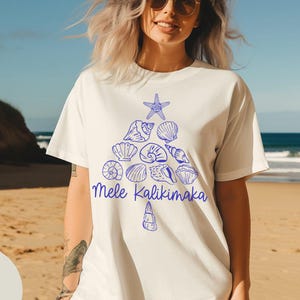 Comfort Colors Mele Kalikimaka hawaiian christmas shirt, holiday shirts, Aloha Christmas vacation shirt, tropical christmas tshirt