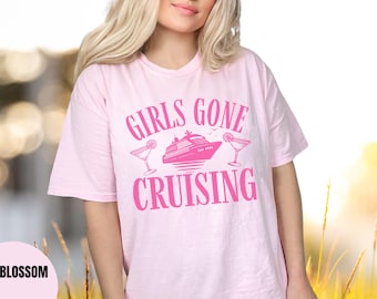 Camiseta "Chicas de crucero", Camisetas para despedida de soltera en crucero, Camiseta a juego para crucero, Camiseta para viaje de chicas, Camiseta de vacaciones, Camiseta del grupo de crucero