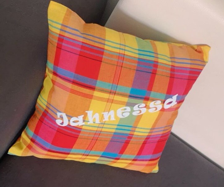 Coussin Personnalisable Madras 40x40cm