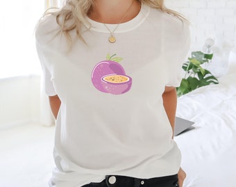 Passion Fruit Shirt | Fruit Tshirt | Passion Fruit Tshirt | Fruit Graphic Tee | Summer Aesthetic
