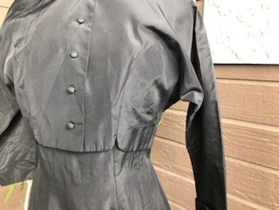 Leslie Fay Original Vintage Taffeta Dress and Jac… - image 4