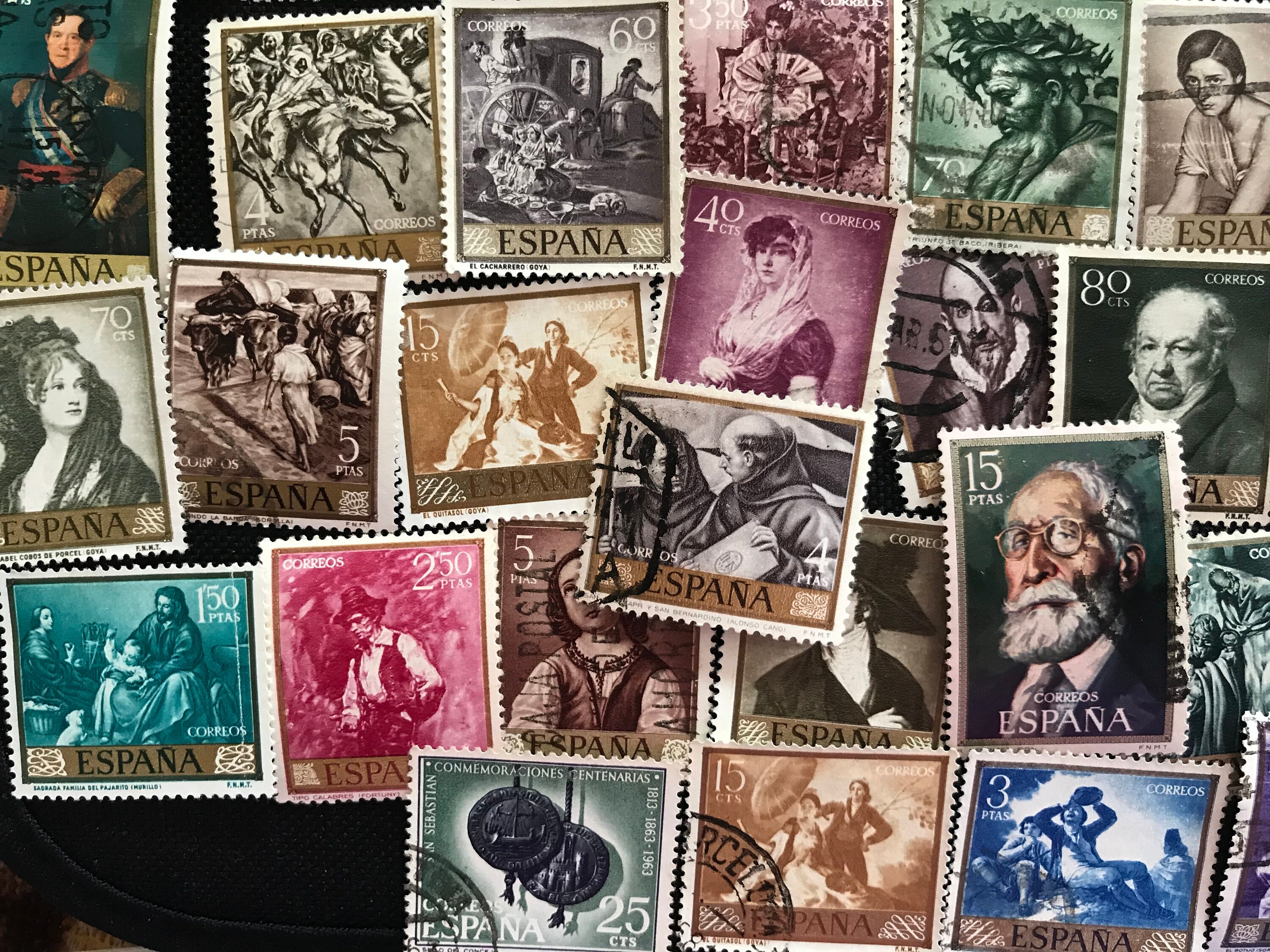 50 Spain stamps Used Vintage Postage Stamps Spanish stamps Etsy
