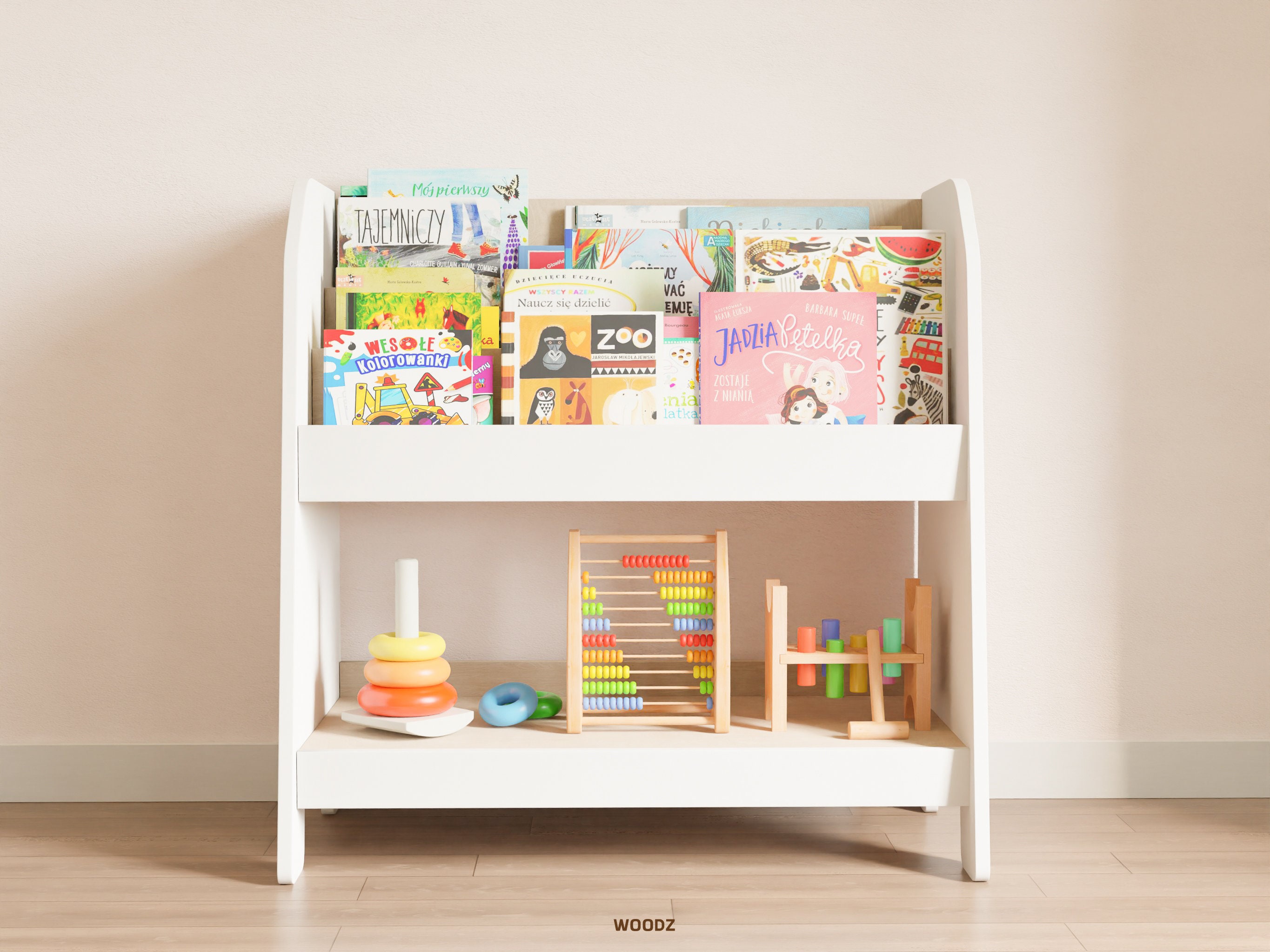 Étagère Montessori en bois, rangement pour enfant • LOOVE