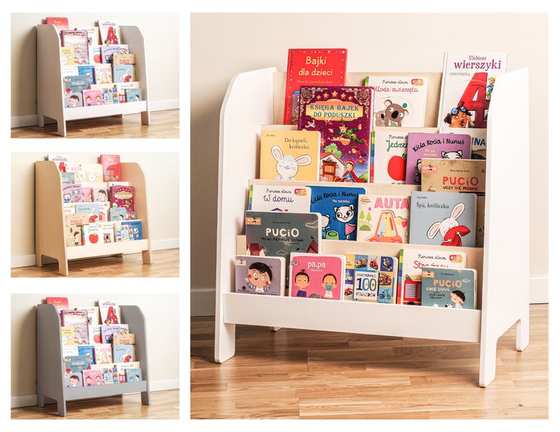 Montessori Bookshelf for Toddlers  Front Facing Bookshelf  image 1