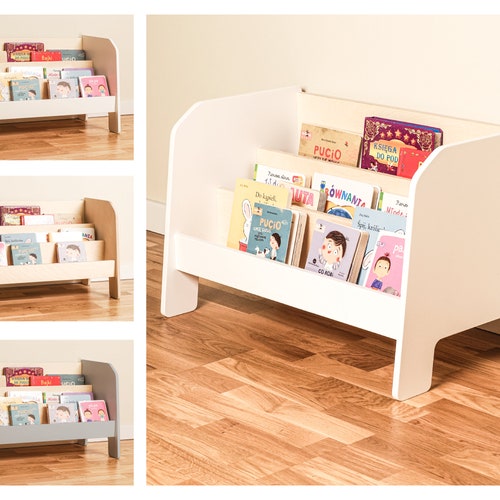 Low Bookshelf for Kids Front Facing Small Bookshelf Etsy