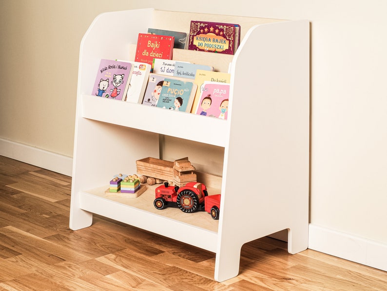 Montessori Bookshelf and Toy Storage Nursery and Playroom Etsy