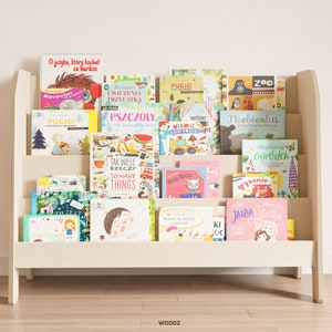 Modern Montessori Furniture - Four Shelf Display Bookshelf