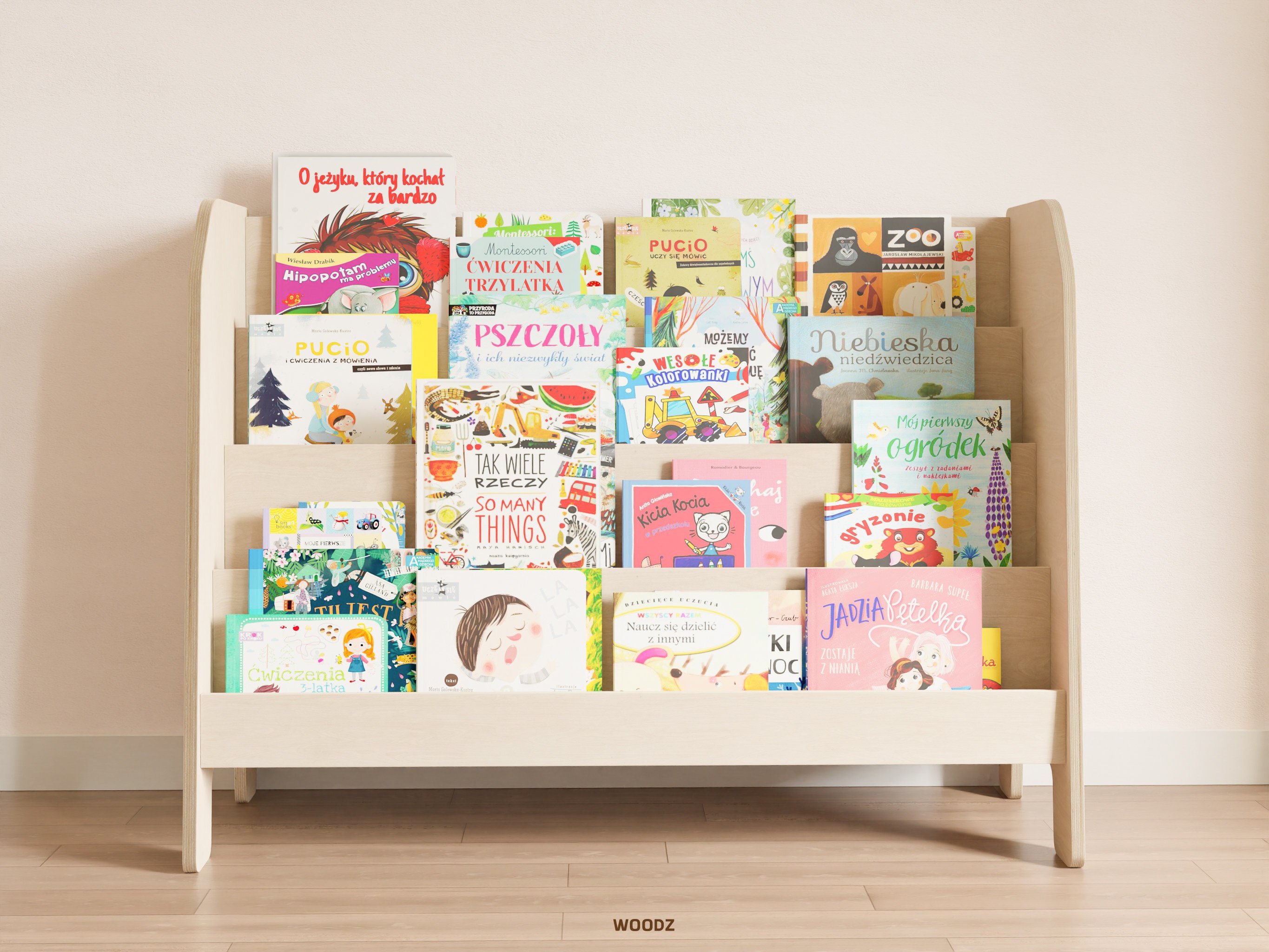 TWR ® Estanteria infantil - Estantería Montessori- Expositor libros infantil  para pared en madera natural - Medidas: 50cm x 25cm x 10cm (Hecho en  España) (Doble (2 unidades)) : .es: Productos Handmade